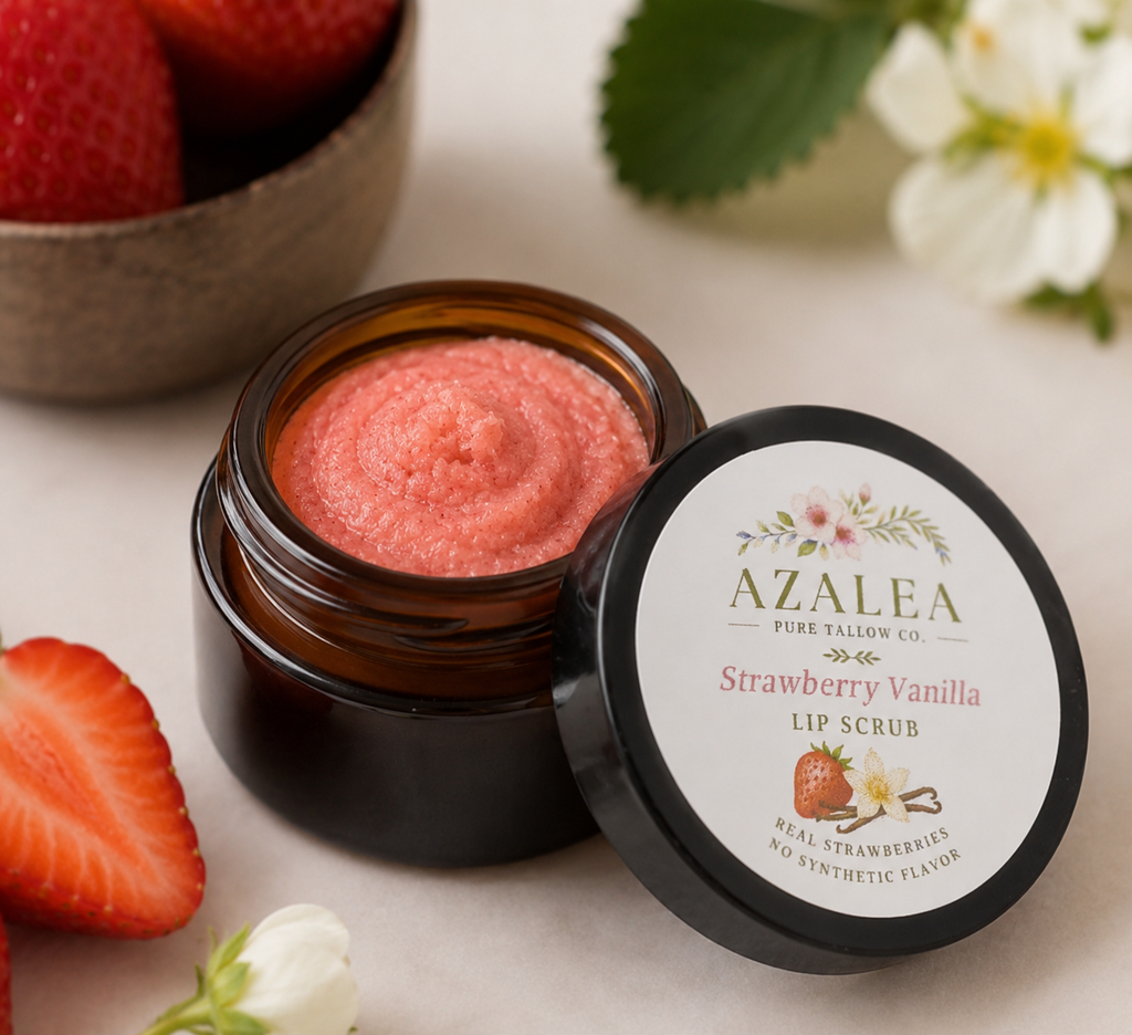 Strawberry Vanilla Sugar Lip Scrub